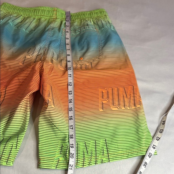 Puma Multicolor Striped Lined Swim Trunks Shorts Boys Size XL - Picture 10 of 13